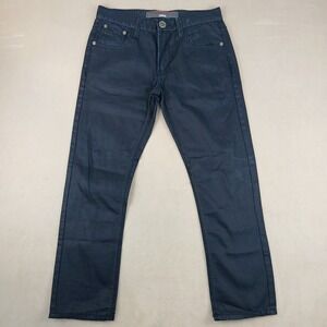 Franky Max 32x30 Mens Jeans Slim Waxed Denim **Actual 32x29 **